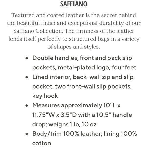 NEW! Dooney & Bourke Saffiano Small Lexington - Picture 9 of 11